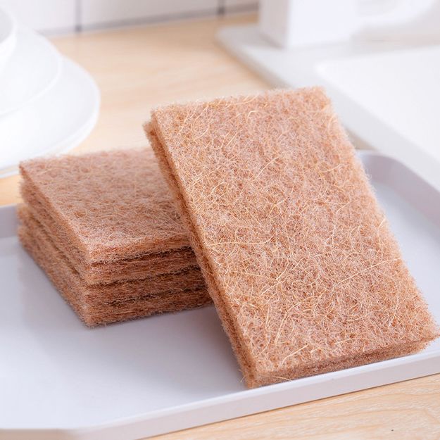 Eco Friendly Natural Sisal Coconut Coir Kitchen Cleaning Pot Pan Loofah Dish Scrub Scouring Sponge Pad