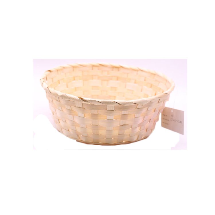 100% Handmade Food Contact Mini Bamboo Basket Storage Baskets Bamboo Food Bread Serving Fruit Basket