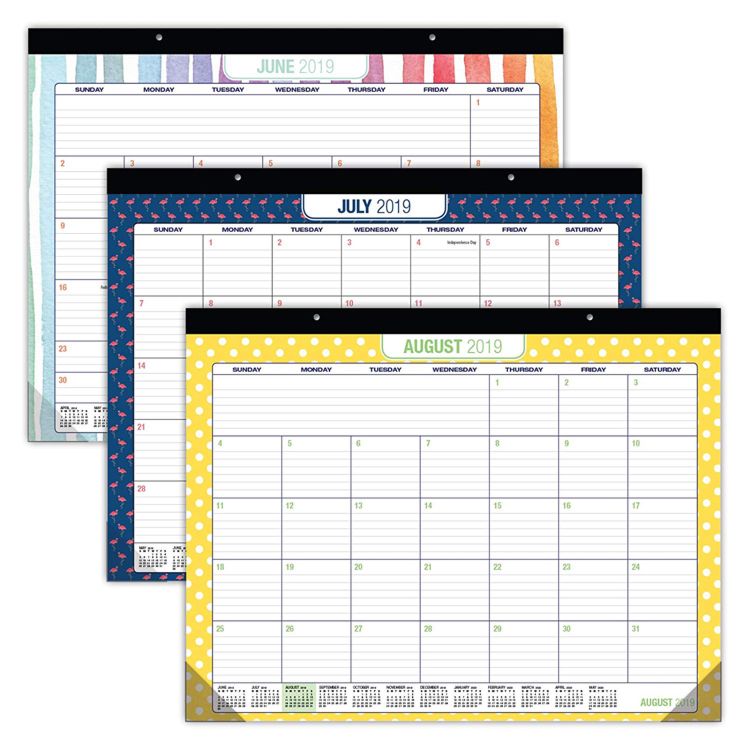 Desk pad calendar