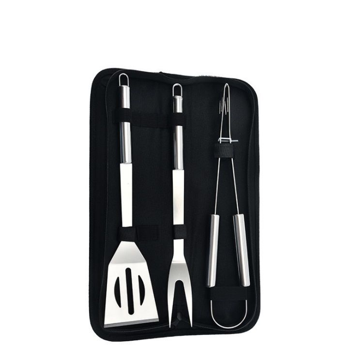 3 Pack Home Solutions Grill Tools Set with Barbecue Accessories Stainless Steel Bbq Utensils Grilling Kit