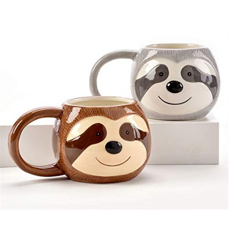 3D Sloth Ceramic Mug