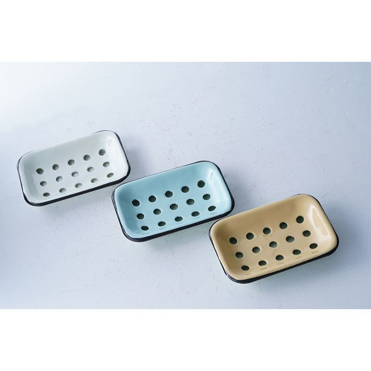 Accept Colorful Carbon Steel Enamel Soap Holder Soap Box Soap Dish