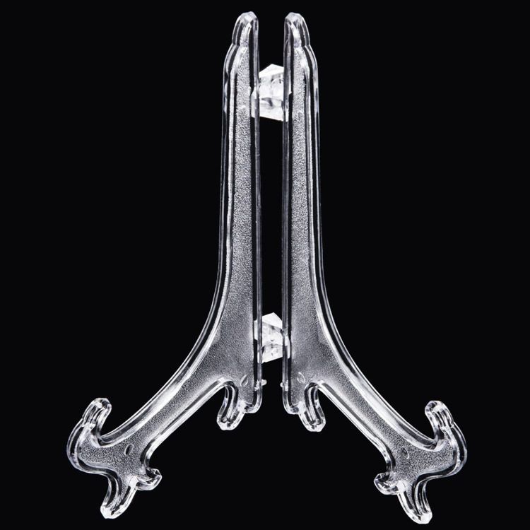 Acrylic Plate Stand Table Top Display Easel Table Stand Foldable Easel 6Inch