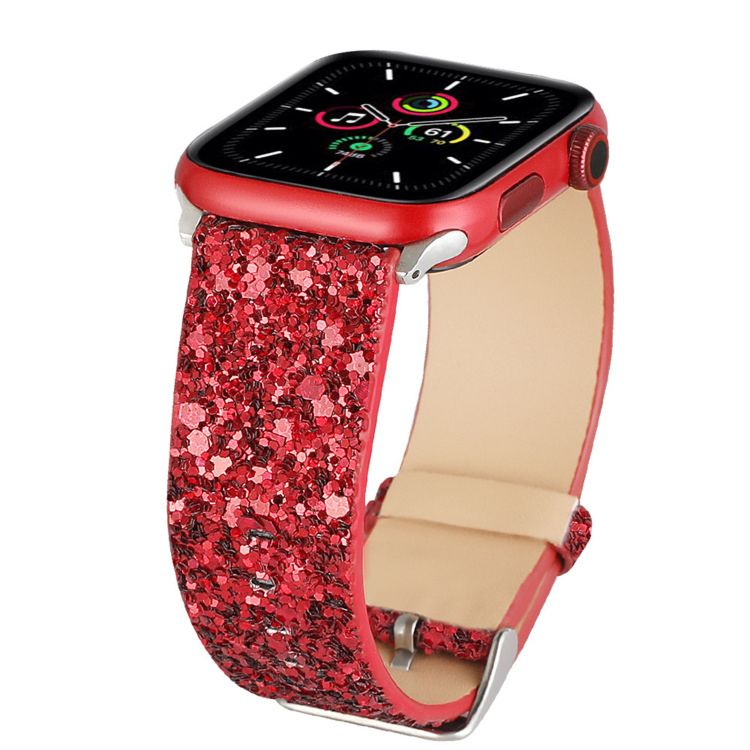 Apple Watch Strap Apple Watch 2 3 4 5 6 7 Watch Strap Christmas Glitter Sequins Iwatch Bands Women