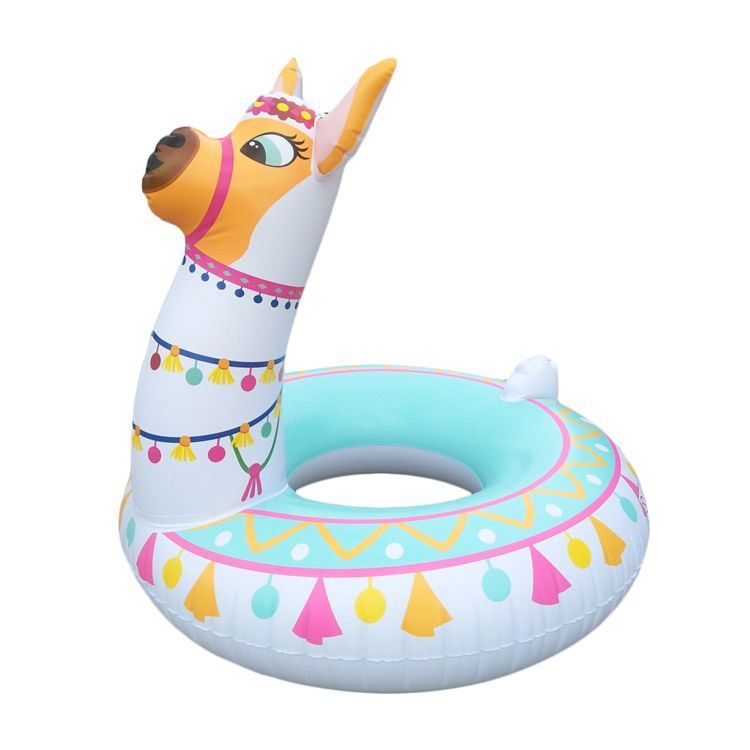 Beach Pool Float Lilo Lounger Inflatable Llama Alpaca Swim Ring for Adults&Kids