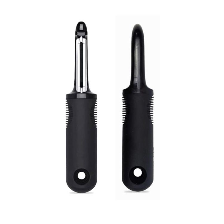 Black Flat Blade Kitchen Peeler Multi-Function Apple Potato Grinder Vegetable and Fruit Grinder