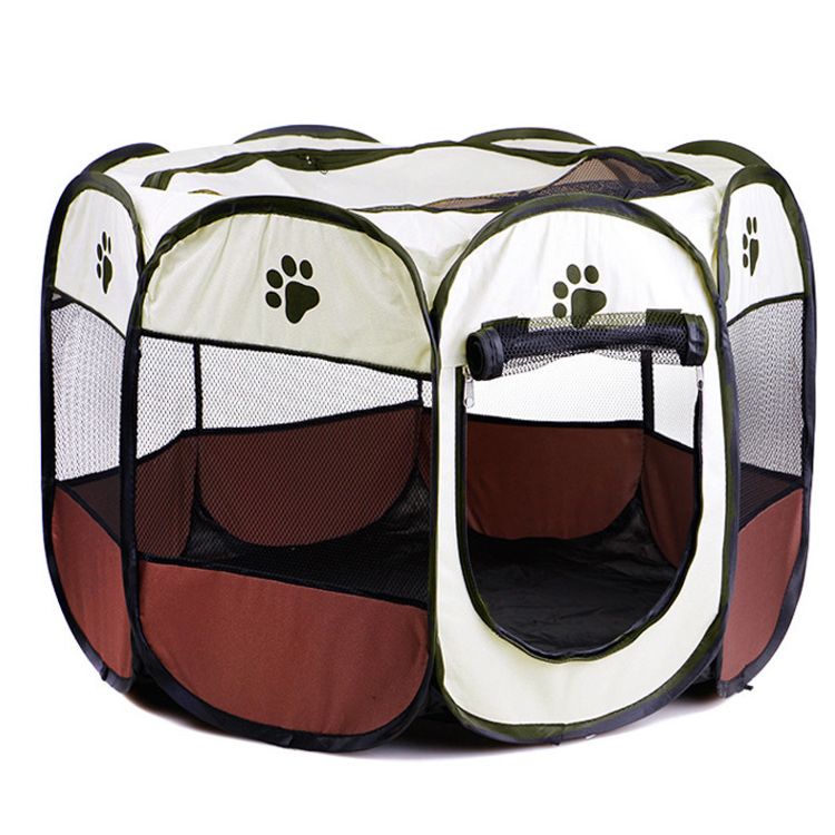 Bsci Portable Foldable Fabric Travel Pet Exercise Kennel Dog Playpen
