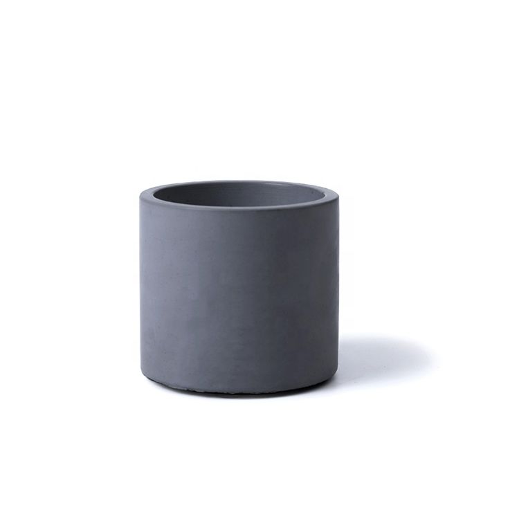 Circle Cement Flower Pots Nordic Concrete Decorative Table Flower Pots in White Pot Flower Garden Hotel