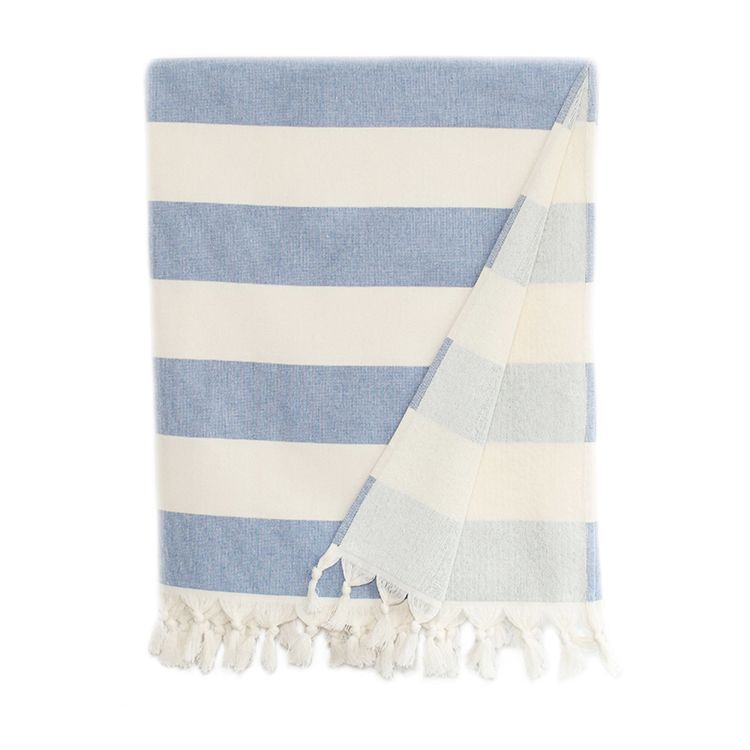 Customized Stripe Pestemal Fouta Original Turkish 100% Cotton Bath Beach Towel