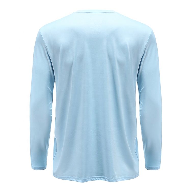 Design Logo Polyester Spandex Men's Long Sleeve Performance Shirts