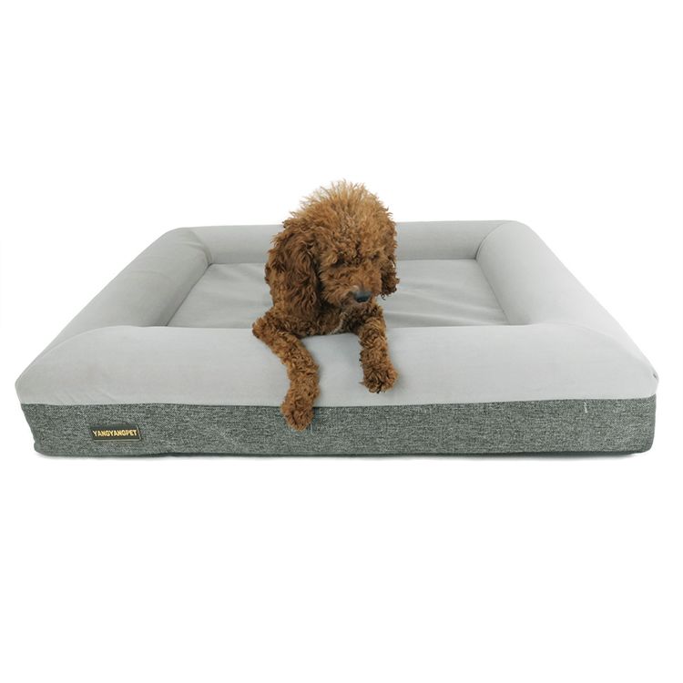 Durable Water Proof Inner Cover Removable Washable Cover Orthopedic Memory Foam Dog Bed