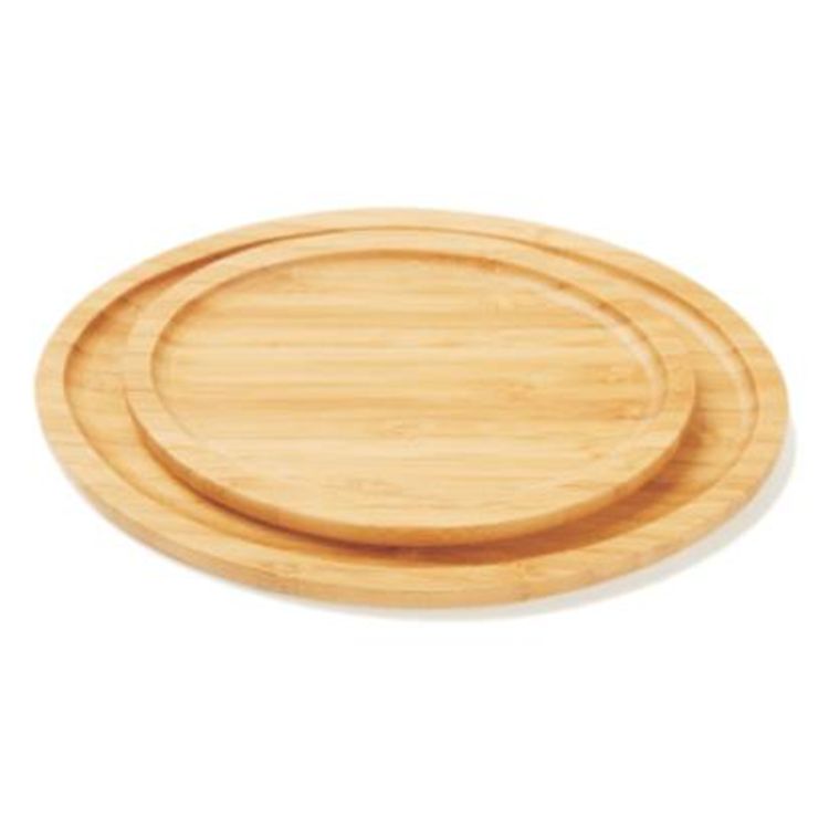 Eco-Friendly Bamboo Serving Plate for Snacks