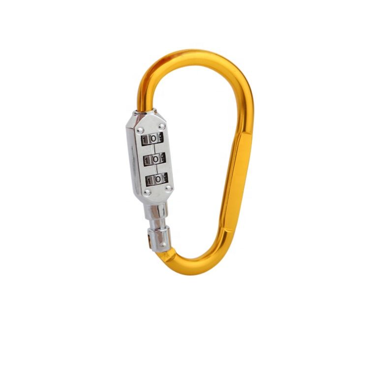 H503 Taavel Climbing Buckle 3 Digit Combination Lock Suitcase Security Carabiner