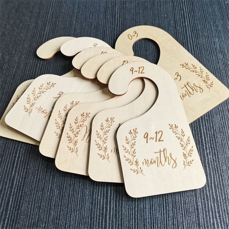 Handcraft Nursery Decor Wooden Baby Closet Dividers for Baby Claoset Organizers Hanging