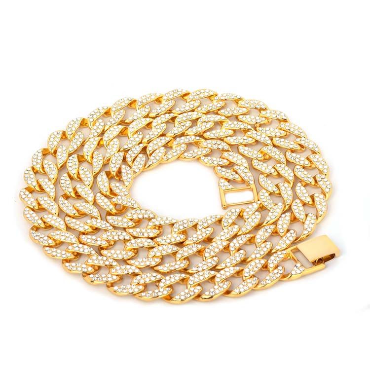Hip Hop Punk Miami Cuban Choker Necklace Collar Hip Hop Chain for Man and Women