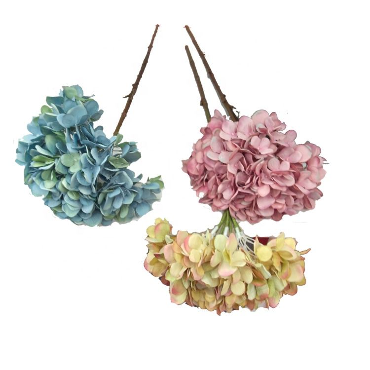 Ifg Singal Stem Silk Flowers Hydrangea