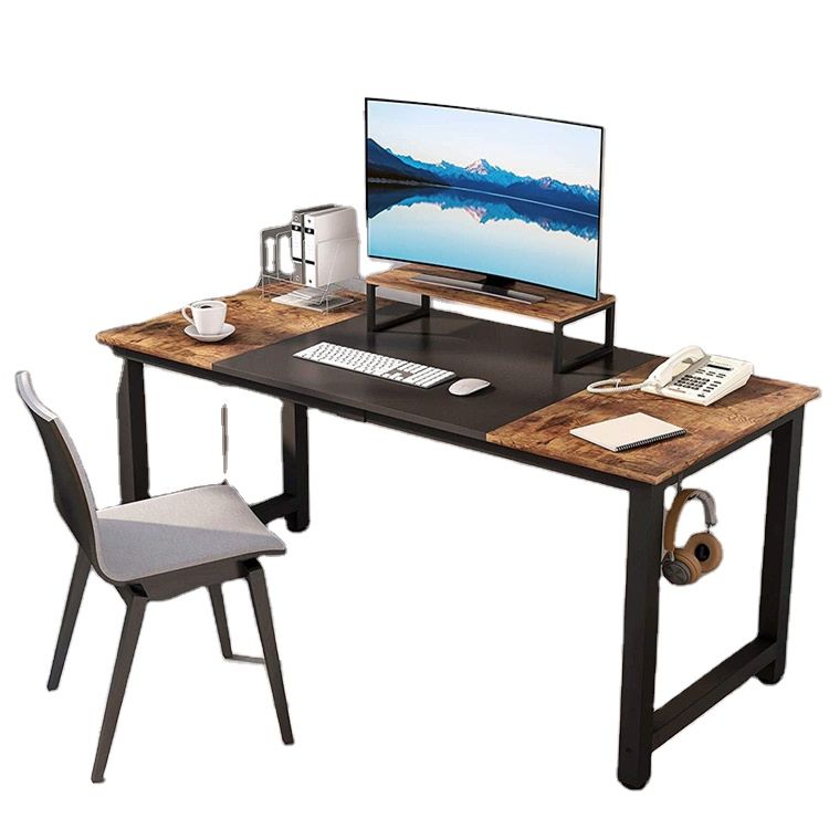 In Stock Directly Simple Home Office H Leg Student Simple Learning Long Shaped Desktop Corner Computer Laptop Desk