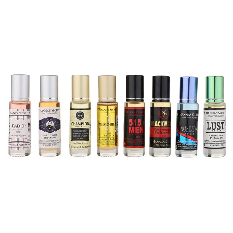 Jym534B Free Alcohol 15 Ml Hanna's Secret Men Body Oil Perfume