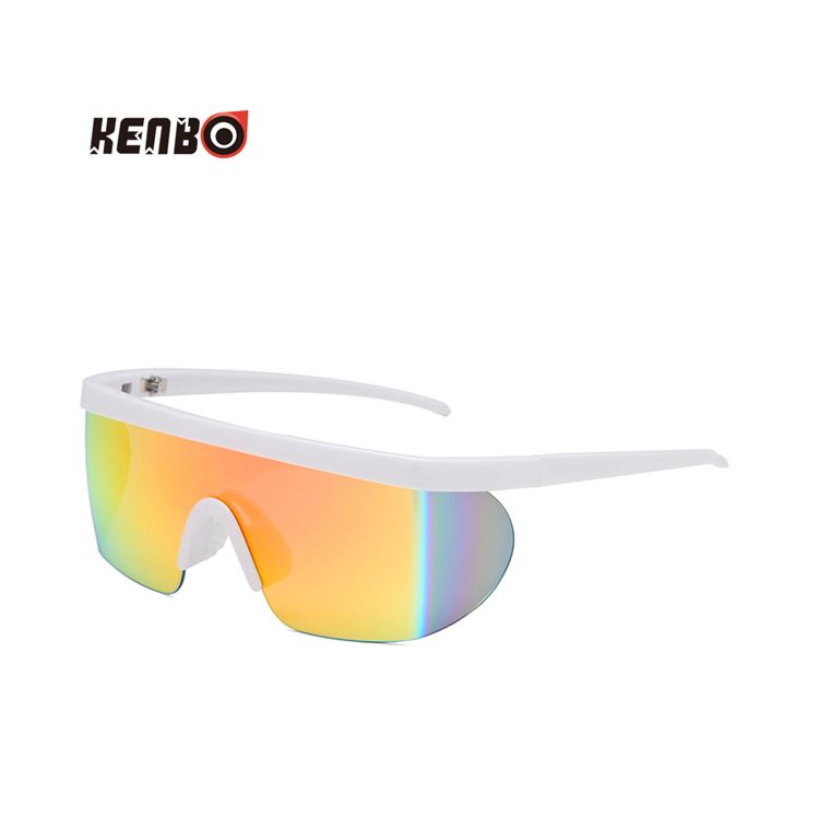 Kenbo Eyewear Arrivals Big Oversized One-Piece Lens Unisex Sunglasses Colorful Polarized Sports Sunglasses Uv400