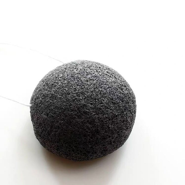 Konjac Facial Cleansing Body Exfoliating Charcoal Hydrophilic Sponge
