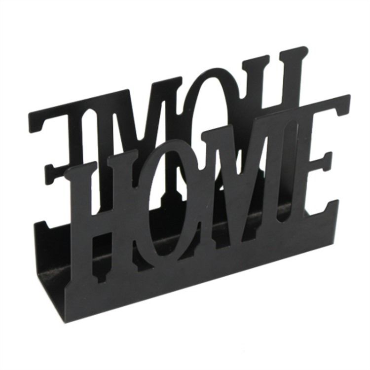 Logo Decor Tools Tissue Dispenser Storage Case Table Decoration Home Party Creative Iron Napkin Rack