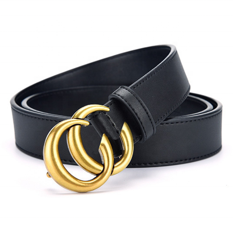 Made Cc Genuine Belts Double C Black Men's Belt