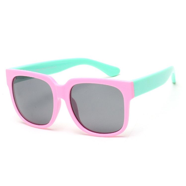 Men and Women Baby Silicone Sunglasses Large Frame Glasses Polarized Children's Sunglasses