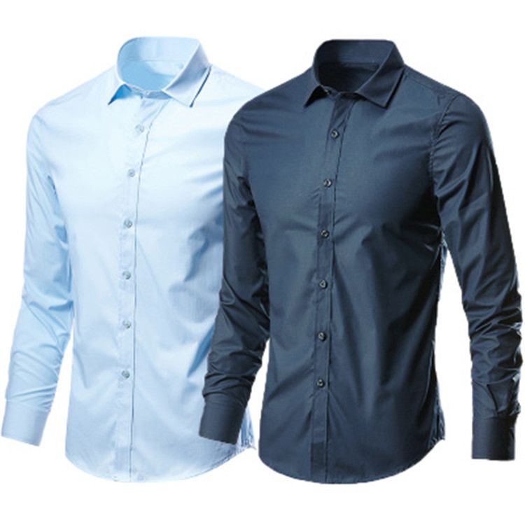 Men's Dress Shirts Long Sleeve Button Formal Shirt Casual Business Slim Fit Shirts Wm269