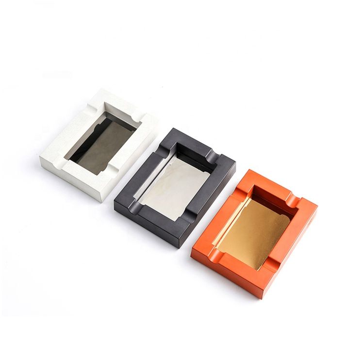 Modern Luxury Concrete Ashtray Color Cement Cigar Ash Try Ashtray for Desktop Living Room Dining Room