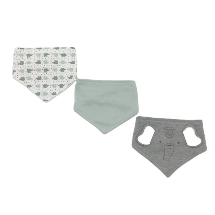Multiple Colors Soft Embroidered Baby Bandana Bib