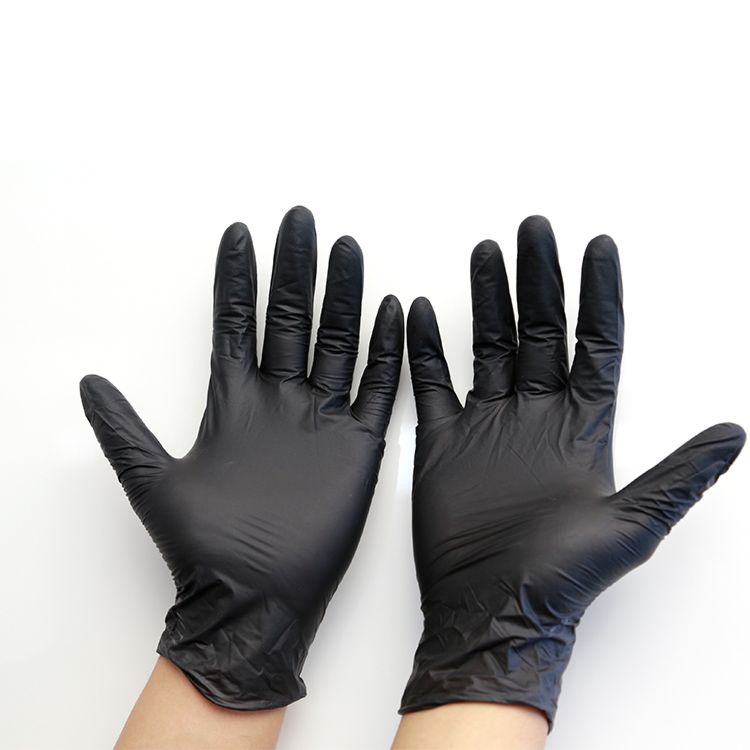 Nitrile Mechanic Mittens Sell Directly Black Powder Free Examination Nitrile Gloves