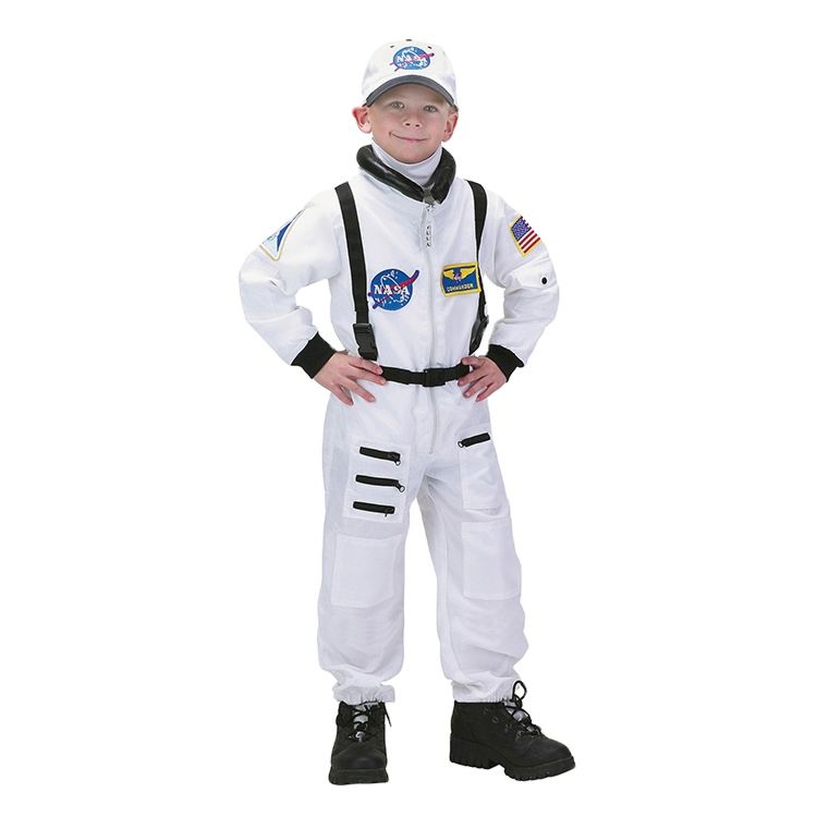 of Children Nasa Astronaut Role Play Costume White Astronaut Kids Spaceman Costumes