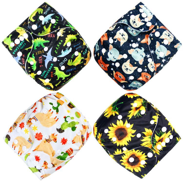 Popular Reusable Baby Infant Soft Washable Nappy Cloth Diapers Covers