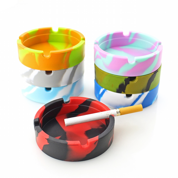 Portable Heat Resistance Cigar Ash Tray Cigarettes Silicone Ashtray
