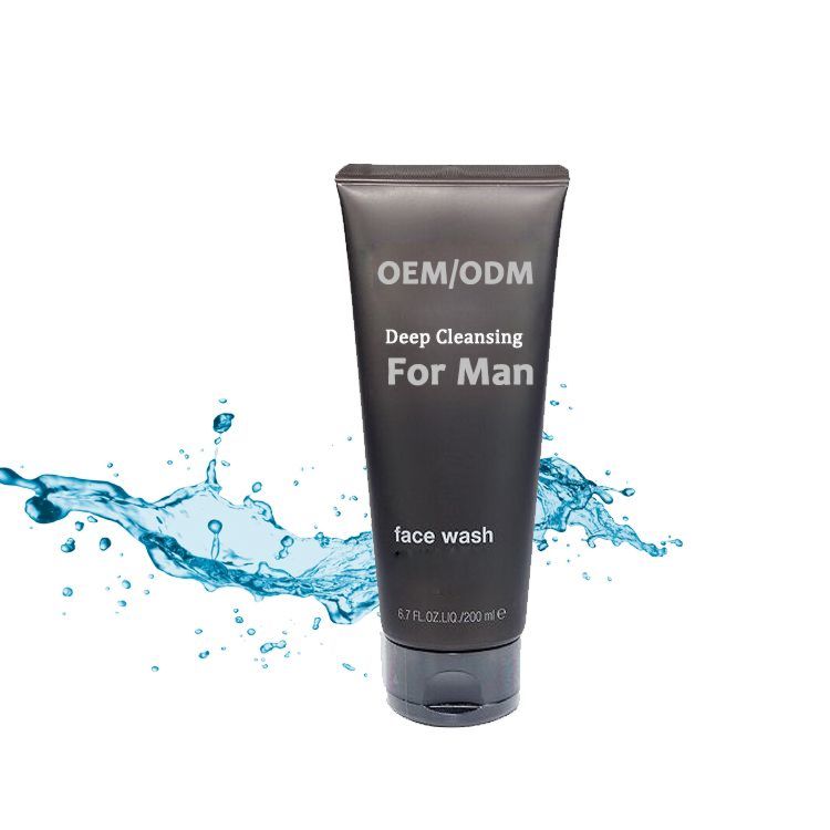 Private Label Black Head Tea Tree Snail Man Vitamin C Face Wash Cream Charcoal Facial Glycolic Acid Cleanser