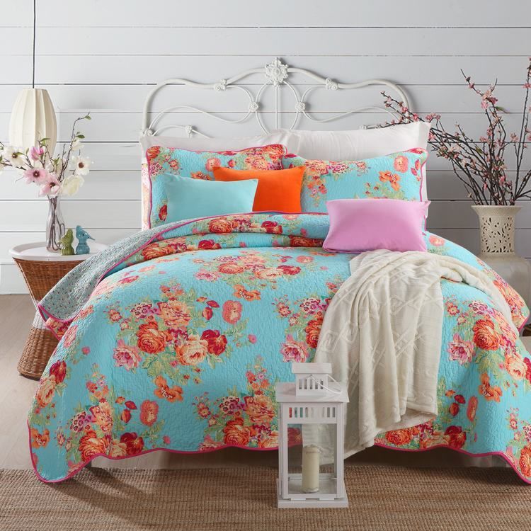 Professional Cotton Quilt Bed Covers Cover Quilted Christmas