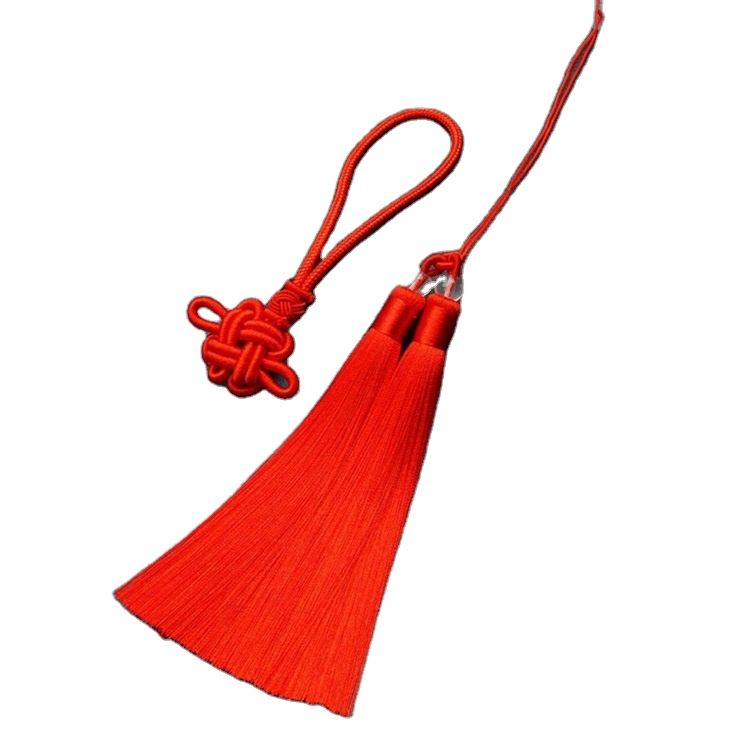 Red Decorative Chinese Knot Pendant Gift Home Decoration Bookmarks Tassel