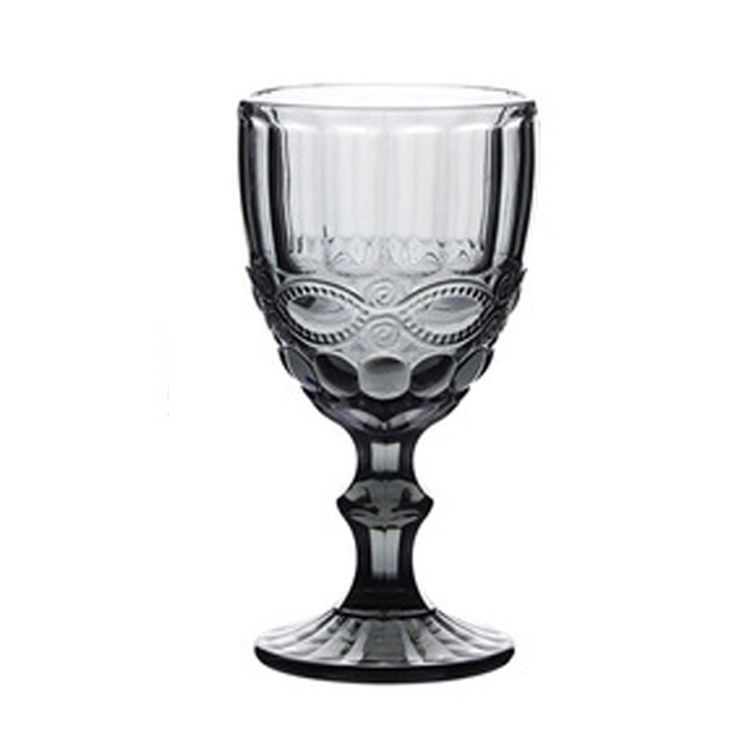 Red Wine Glass 350Ml Glass Goblets Vintage Colored Vintage Clear Glass Goblet