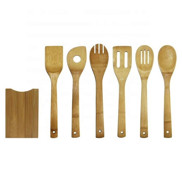 bamboo cooking utensil set