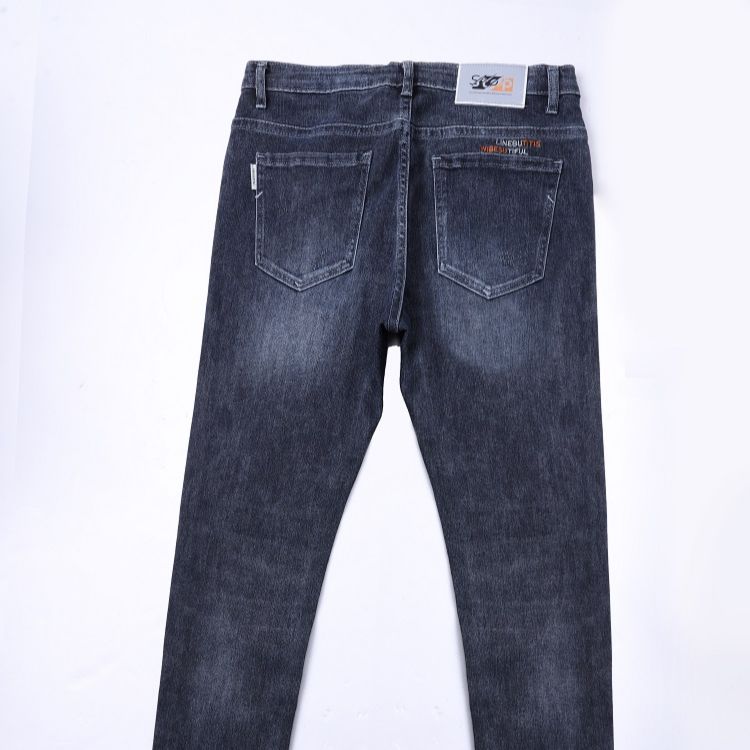 Rts Men Black Denim Specail Washingcotton Harem Pants Denim Jeans