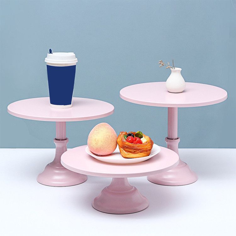 Set of 4 Colors Gold White Metal round Cupcake Stands Set Cake Dessert Display Wedding Cake Stand