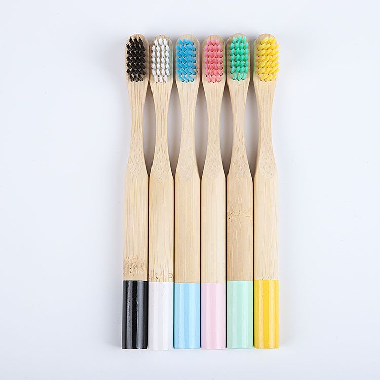 Simple Eco-Friendly Bamboo Toothbrush Ultra Fine Personalised Kids Bamboo Toothbrush