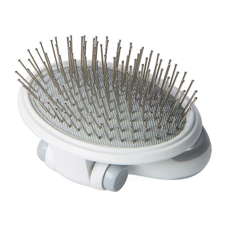 Smart Adjustable Non Slip Handle Pet Hair Comb Grooming Pin Brush for Dog Cat