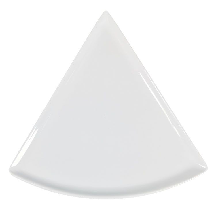 Solid Triangle Shape Melamine Plates for Pizza for Restaurant Hotel Office