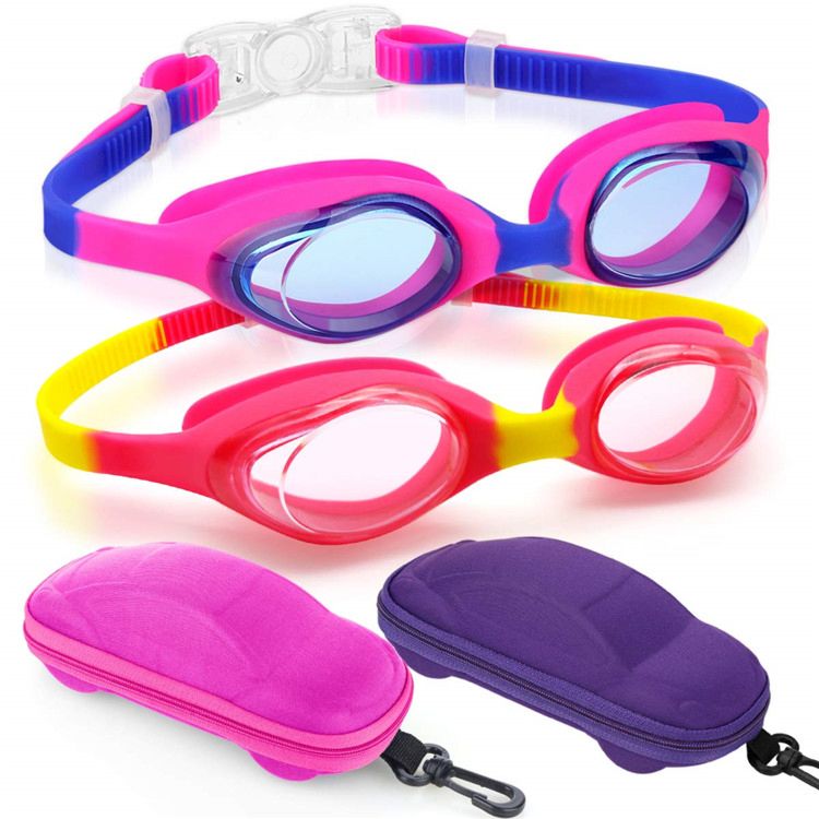 Sports Eyewear Swim Glassses Silicone Frames Junior Swimming Goggles for Girls and Men