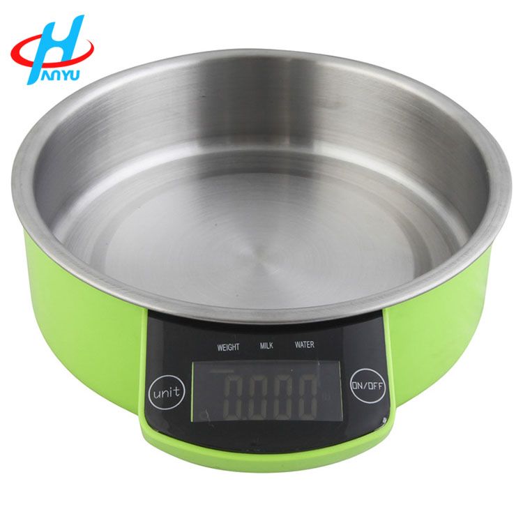 Stainless Steel Electronic Kitchen Food Scale with Bowl
