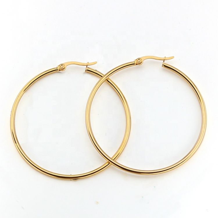 Stainless Steel Large Hoop Earrings for Women Jewelry