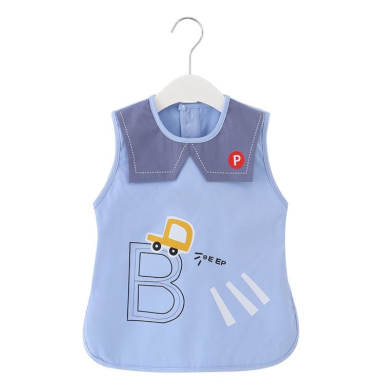 Style Blue Coverall Bibs Baby Designers Clothes Feeding Bib Waterproof Bibs for Baby