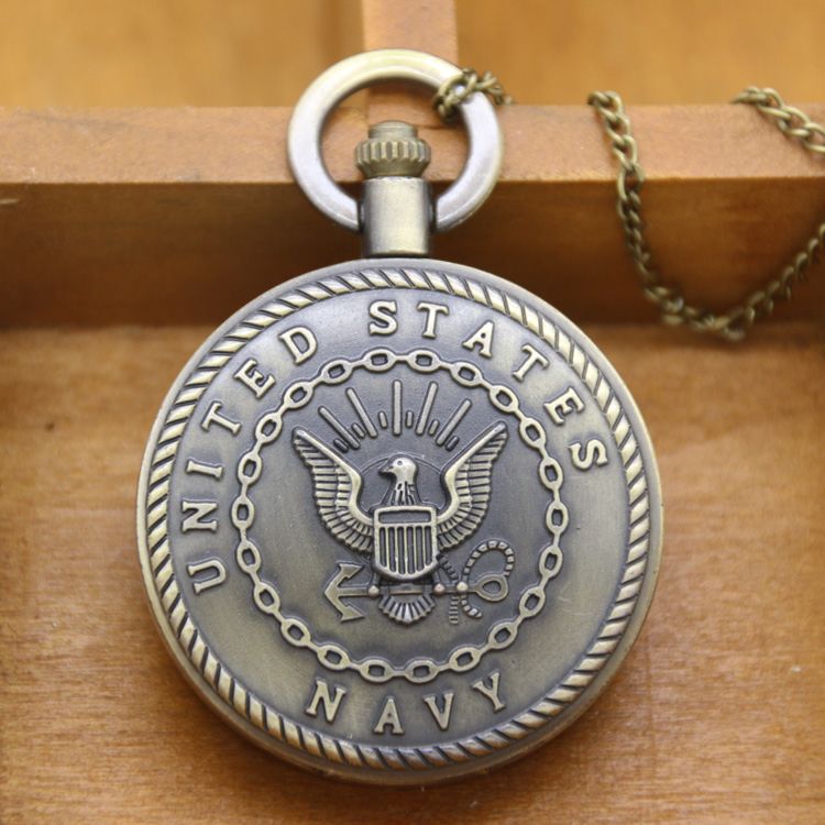 Supply Quartz United States Navy Pocket Watch