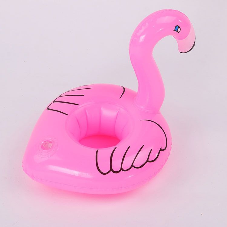 Swimming Pool Floating Flamingo Drinks Beer Can Holders